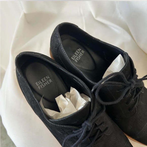 Eileen Fisher Eddy Derby Platform Oxford shoe 8 - Picture 7 of 8